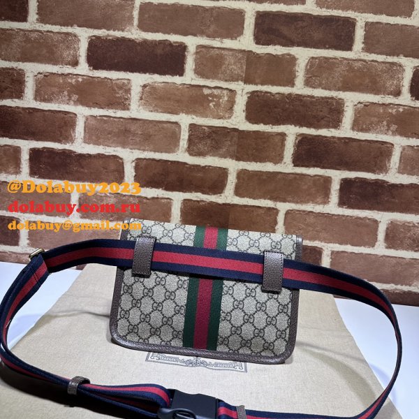 Ophidia GG Perfect Gucci 752597 Belt Ebony Supreme Replica Bag