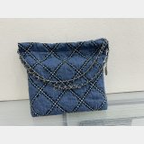 Top Quality CHANEL 22 denim bag AS3260