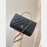 Top Quality Replica Clutch AP4853 Chain Black Handle Bag