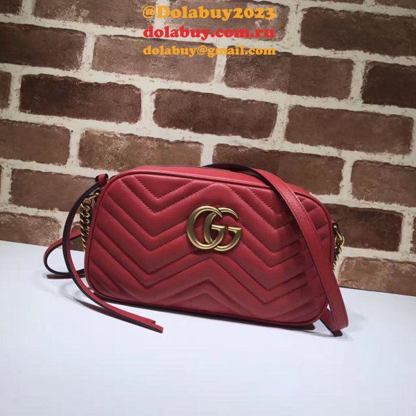 Luxury Gucci Fake 447632 Gg Marmont Crossbody Bags for Women