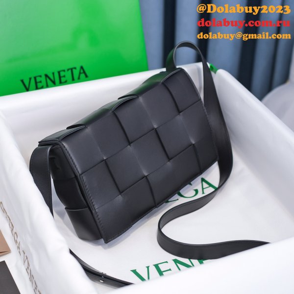 Top Quality Bottega Veneta Cassette Lambskin Crossbody Bag