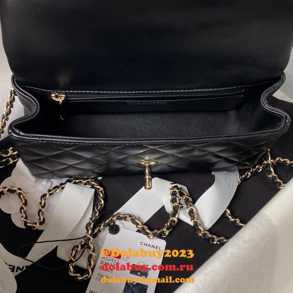 Duplicate AS2431 Flap Top Handle High Quality Replicas Bag