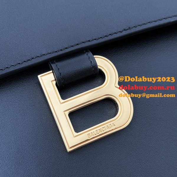 Balenciaga Replica Box In Black 812214 Hourglass Handbag