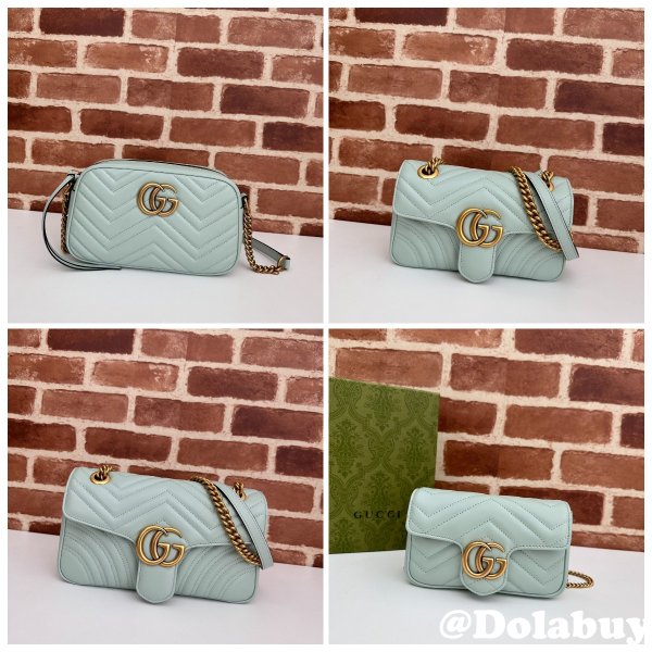 Faux Gucci Matelassé Shoulder GG Marmont Replica Top Bag