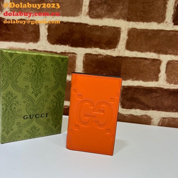 Best Gucci Luxury 739478 Jumbo GG Card Case Wallets