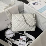 Top Quality CC CF mini classical AS1786 SILVER BALL bag