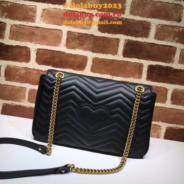 WHOLESALE GUCCI REPLICAS BEST 447633 LEATHER GG MARMONT