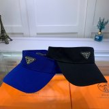 Wholesale Prada Metal triangle logo Empty top hat