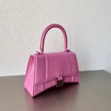 Fake Balenciaga Online Store Crocodile Pattern Hourglass 19/23cm Bag