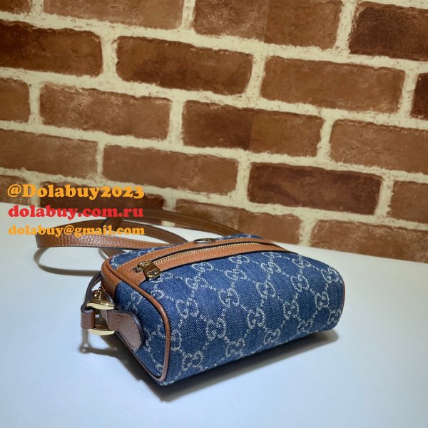 Gucci Replica 517350 Ophidia GG mini blue bag