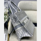 Luxury Christian Dior CD Book Tote grey Replica Bags