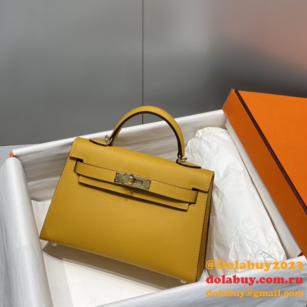 Buy Designer Best Replica Hermes Kelly 19CM Mini Bags Online