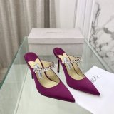 Bing 100 Embellished Satin High Heel Mules Fake Jimmy Choo Shoes