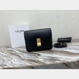 Replica Celine Teen Classic Leather Shoulder Black Bag