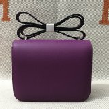 Hermes Constance Bag 18cm Epsom Leather Purple