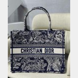 Dior High Quality Book Tote Replica Dior 41.5/36CM Oblique Embroidery