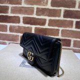 GG Marmont Gucci Replica Card Case Chain Wallet 751526 Bag