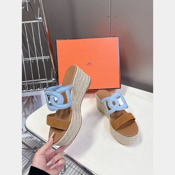 Inspired Hermes Wedge High Heel Sandals