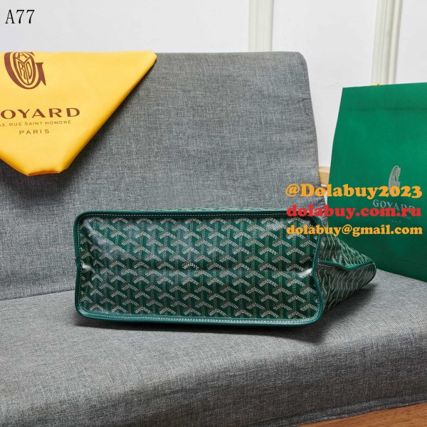 UK Goyard Classic Chevron St. Louis PM Totes Green Bags