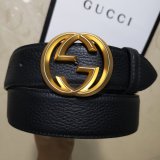 Gucci Belt With Double G Buckle 38mm-5 UK Black