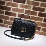 7 Star Gucci Luxury Gg Marmont  Top Handle 498110 Bag