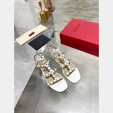 Wholesale VALENTINO ROCKSTUD FLAT CALFSKIN SANDAL WITH STRAPS