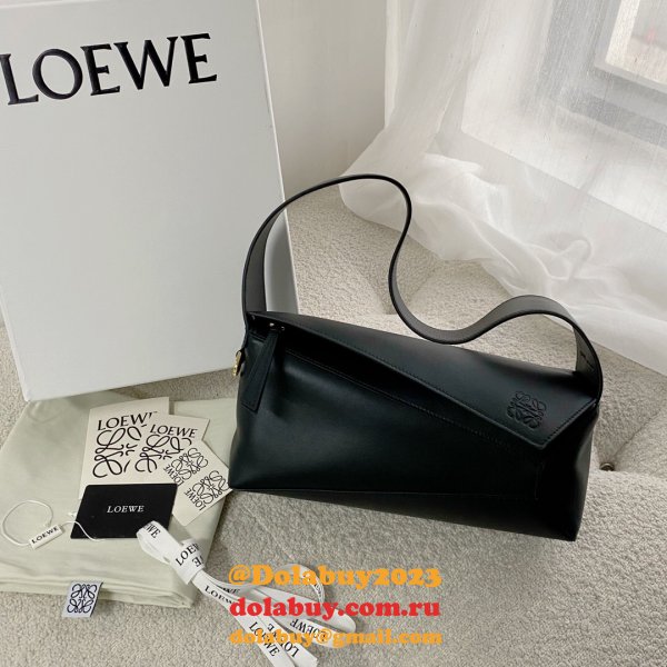 Shop Loewe Replica Puzzle Leather Hobo Top Quality Bag