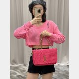 Designer Replica Saint Laurent Kate Clutch 553804 Rose Bag