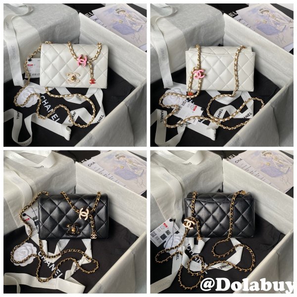 Shop 1:1 Mirror AS4973 Replica Shoulder Black/White Bags