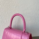 Fake Balenciaga Online Store Crocodile Pattern Hourglass 19/23cm Bag