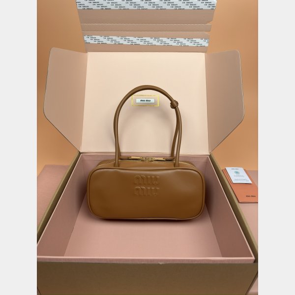 AAA+ Fashion MIU MIU 5BB173 Leather Beau Bag