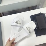 Replica Prada Logo cutout White And Black Calfskin leather sandals