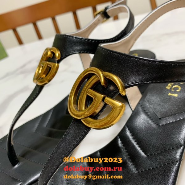 The Best Fake Sandals 1:1 Mirror Top Quality Black Shoes