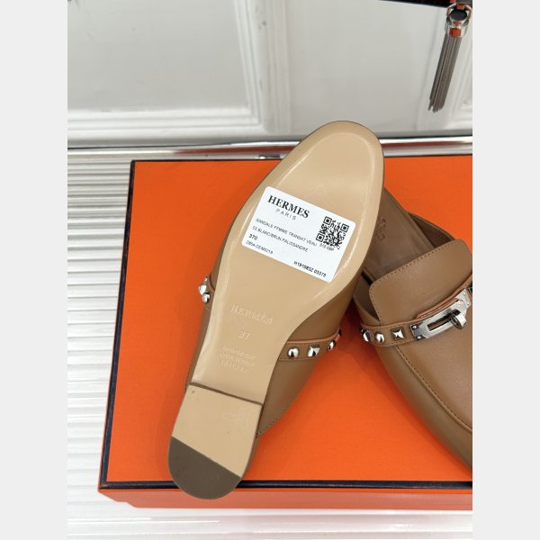 Luxury 7 Star Hermes Kelly Mule Women Shoes