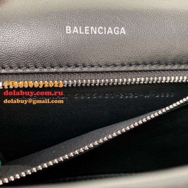 The Best Affordable Balenciaga Knock off Lychee Pattern Hourglass 19/23cm Bag