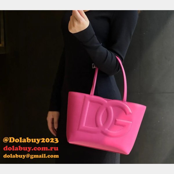 Luxury Replica Dolce & Gabbana Shopping DG Logo Tote 6650 Store Bag