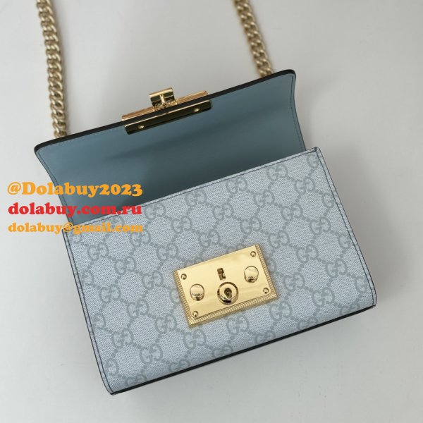 Luxury Padlock Gucci Copy GG Shoulder 409487 Bag