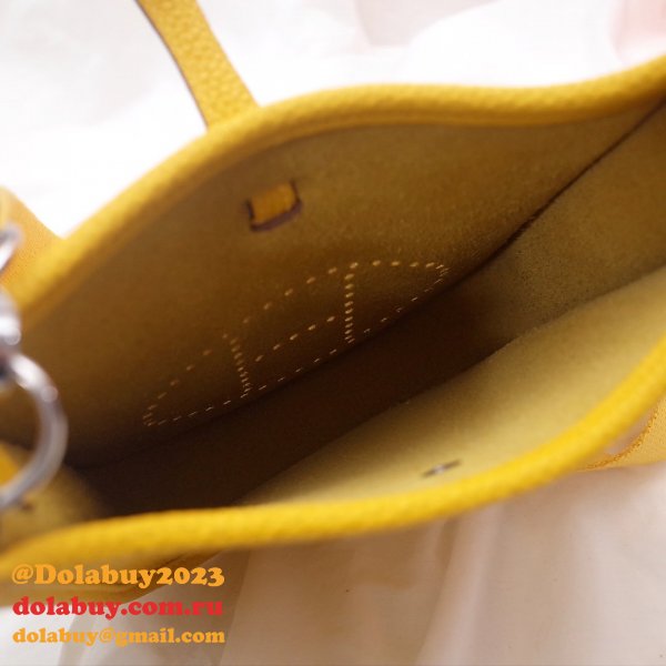 Hermes Evelyne Yellow Messenger Medium Bag replica