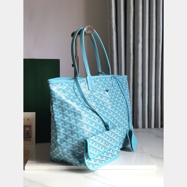 Luxury Goyard Saint Louis 020184/020144 PM/GM Blue Replica Bag