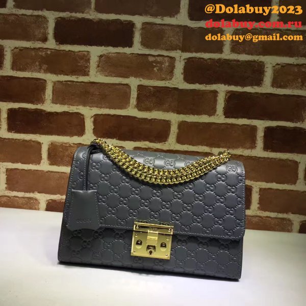 Replica 7 Star Gucci Padlock medium GG shoulder 409486 bag