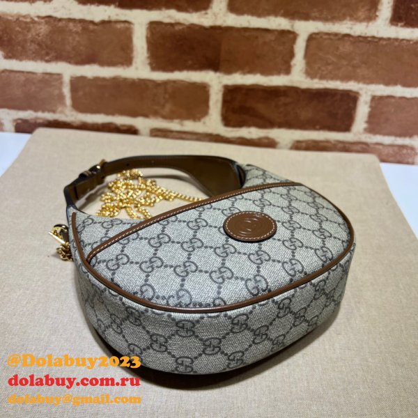 Gucci Replica Designer Interlocking G Half-moon-shaped 726843 Bag