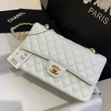 New CC 2021 Replica Quilted Caviar Leather Caviar CF1112 25CM Bags