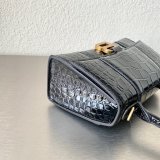 Fake Balenciaga Online Store Crocodile Pattern Hourglass 19/23cm Bag