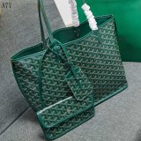 UK Goyard Classic Chevron St. Louis PM Totes Green Bags