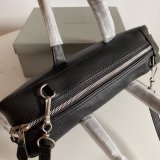 Luxury Balenciaga shoulder Triangle Black bag