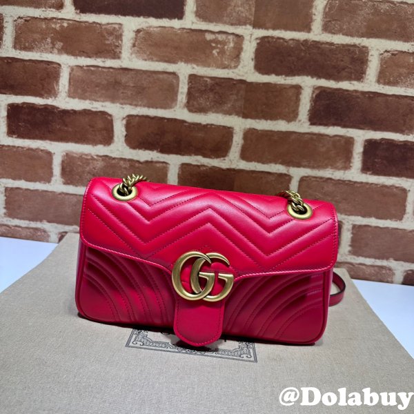 Gucci GG Marmont 1:1 Mirror Shoulder 443497 High Quality Bag