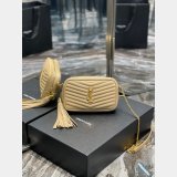 Best YSL 585040 mini Lou Quilted Leather Bag