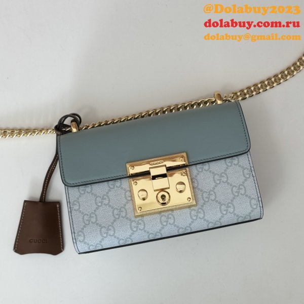 Luxury Padlock Gucci Copy GG Shoulder 409487 Bag