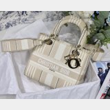 Lady Christian Dior Top Quality 24cm Embroidery Fake Bags