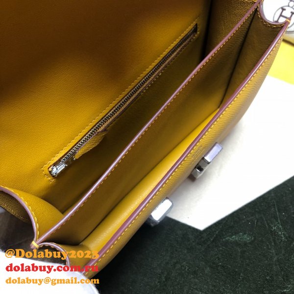 Hermes Constance Bag 23cm Epsom Leather Yellow